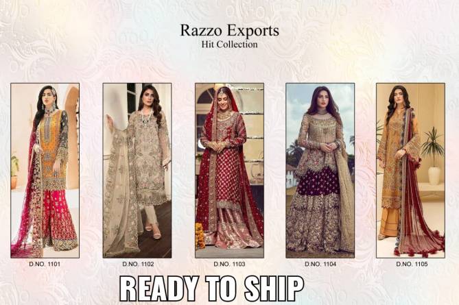 Razzo Hit Collection Festive Wear Georgette Heavy Work Pakistani Salwar Kameez